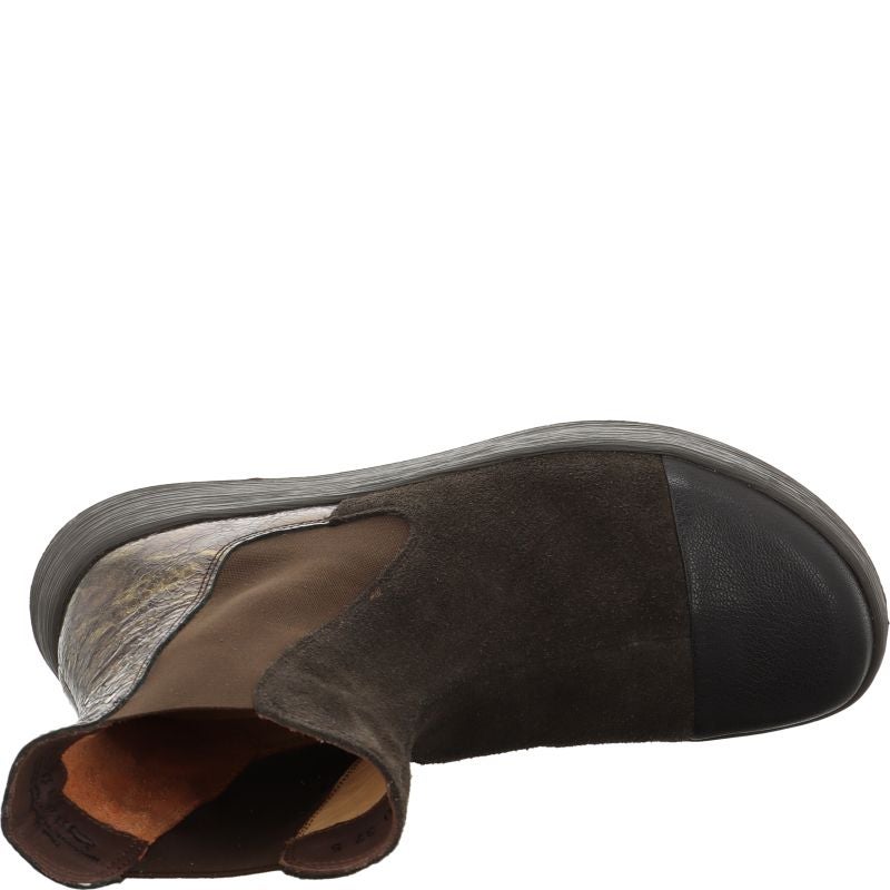 Think COMODA Woman Chelsea boot - Material: Leather in Brown