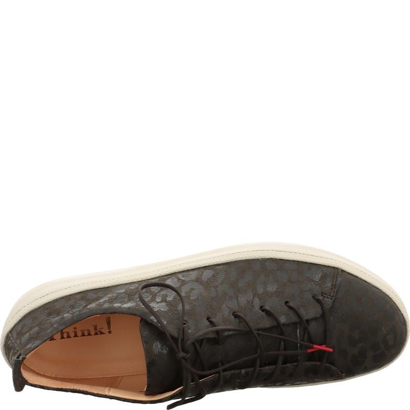 Think! KUMI Damen Sneaker low - Material: Leder in Grau