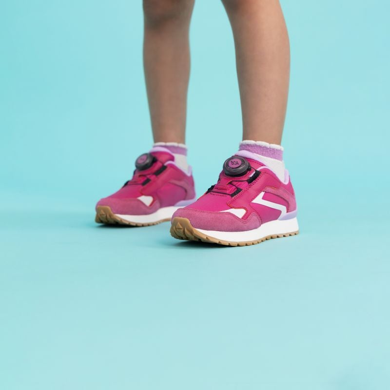 Superfit DASH Sneakers low - Material: Leder/Sonstiges Material/Texti in Pink