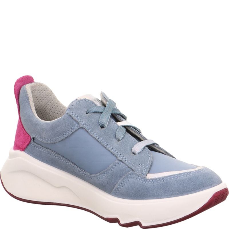 Superfit MELODY Mädchen Sneaker low - Material: Leder/Textil in Blau