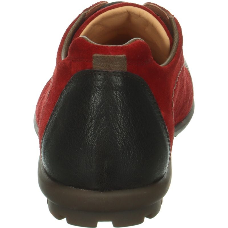 Think KONG HERREN Lace up shoe - Material: Leather in Red