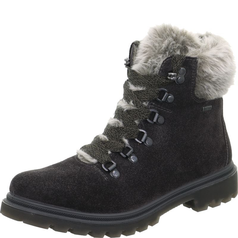 Legero MONTA Damen Schnürboots - Material: Leder in Grau