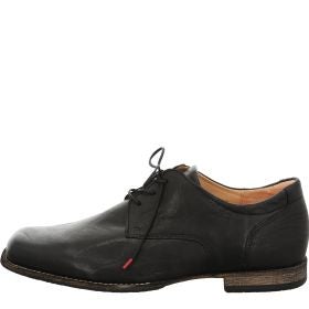 Think! GURU Herren Schnürschuh - Material: Leder in Schwarz