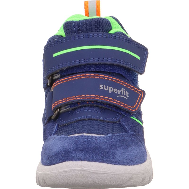Superfit SPORT7 MINI Unisex | Jungen Sneaker high - Material: Leder/Sonstiges Material/Textil in Blau