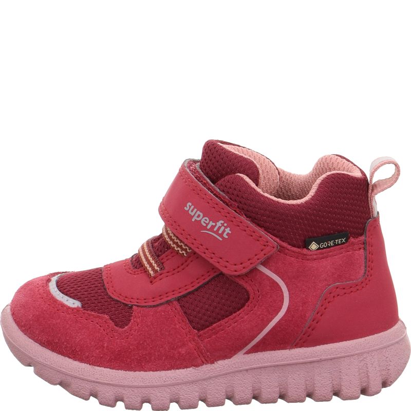 Superfit SPORT7 MINI Unisex | Girls Sneakers high - Material: Leder/Sonstiges Material/Texti in Red