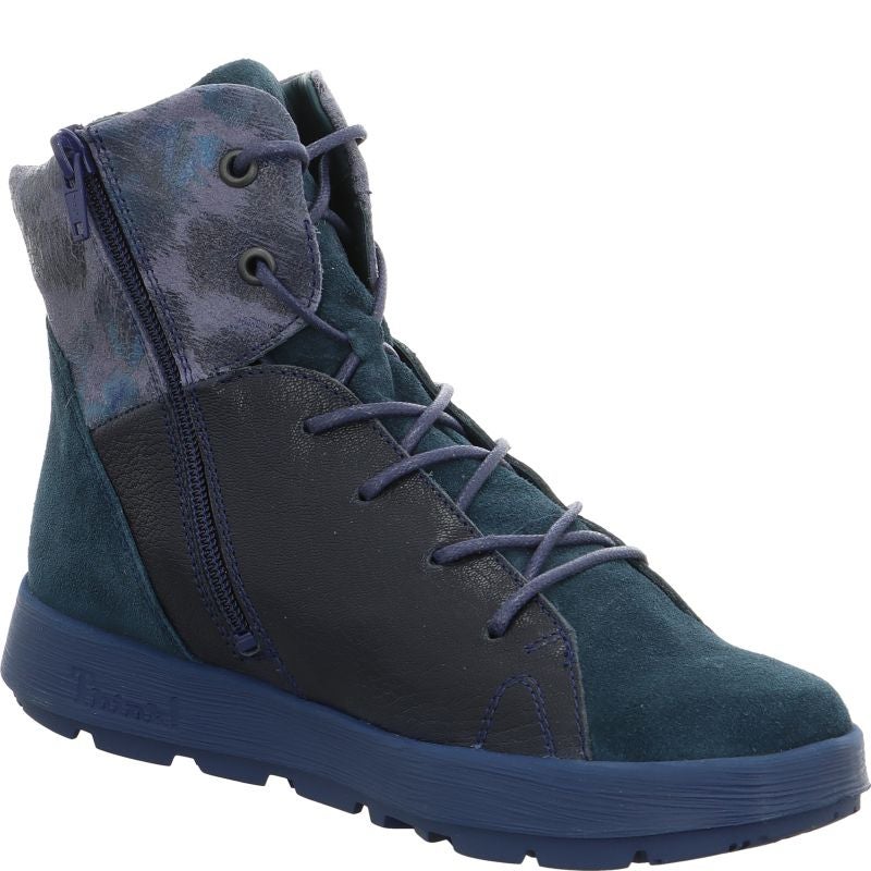 Think COMODA Ankle boot - Material: Leather in Blue