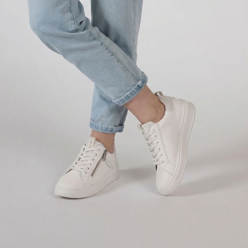 legero REJOISE Damen Sneaker low - Material: Leder in Weiß