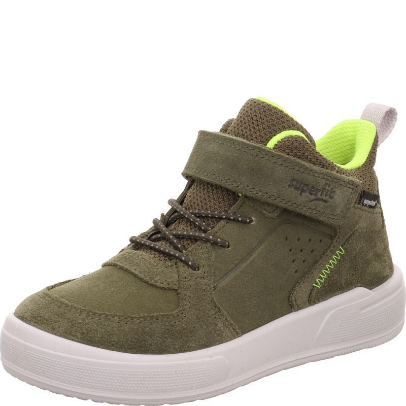 Superfit MAVERICK Boys Sneakers high - Material: Leder/Sonstiges Material/Texti in Green