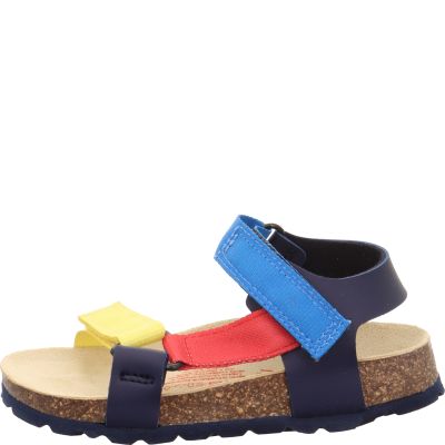 Superfit FUSSBETTPANTOFFEL Jungen Sandale - Material: Sonstiges Material in Blau