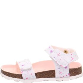 Superfit FUSSBETTPANTOFFEL Girls Sandal - Material: Sonstiges Material in White