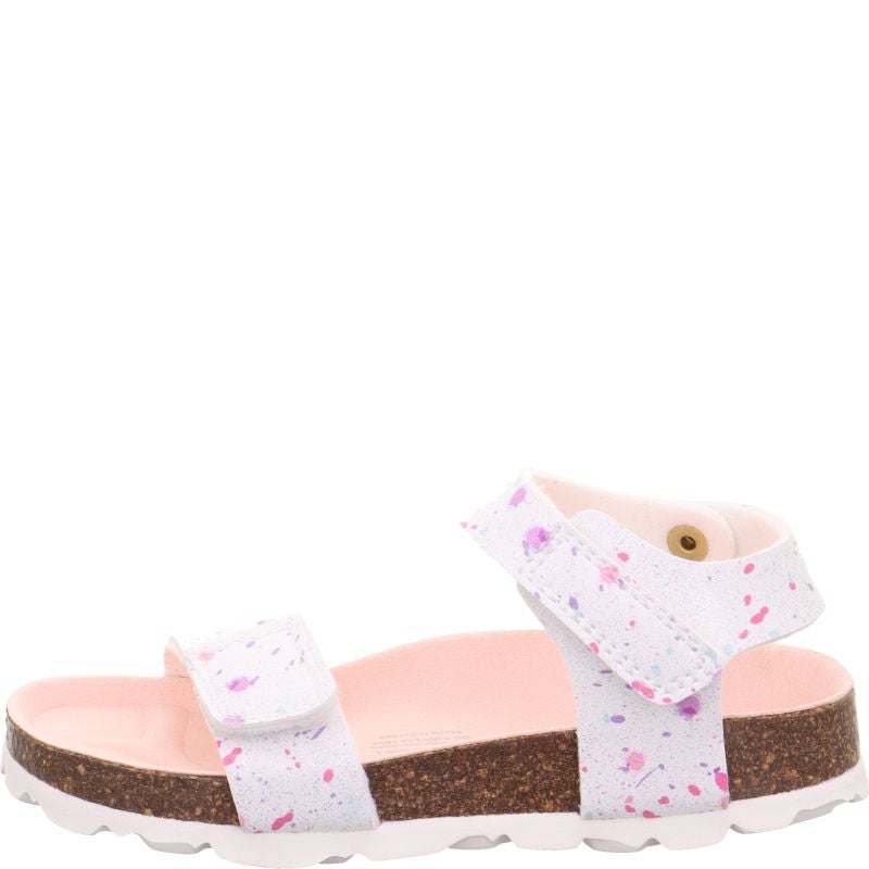 Superfit FUSSBETTPANTOFFEL Girls Sandal - Material: Sonstiges Material in White