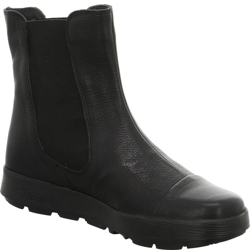 Think COMODA Woman Chelsea boot - Material: Leather in Black