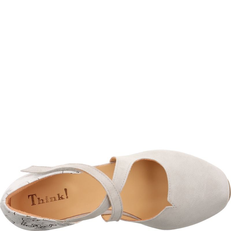 Think AIDA DAMEN Pumps - Material: Leather in Grey