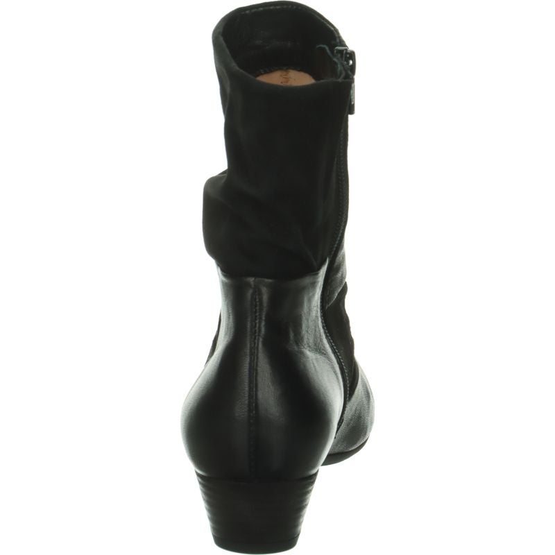 Think AIDA DAMEN Woman Ankle boot - Material: Leather in Black