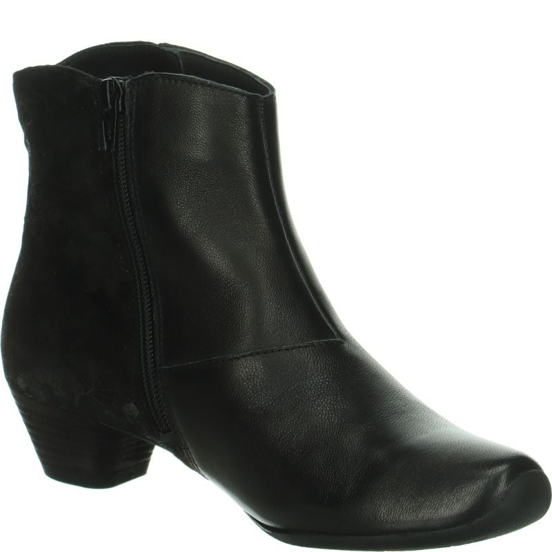 Think AIDA DAMEN Woman Ankle boot - Material: Leather in Black