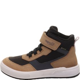 Superfit MAVERICK Jungen Sneaker high - Material: Leder/Sonstiges Material/Textil in Braun