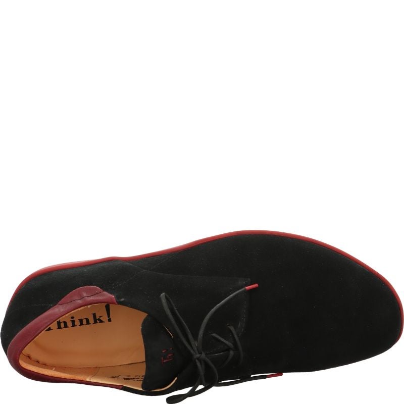 Think STONE HERREN Men Lace up shoe - Material: Leather in Black
