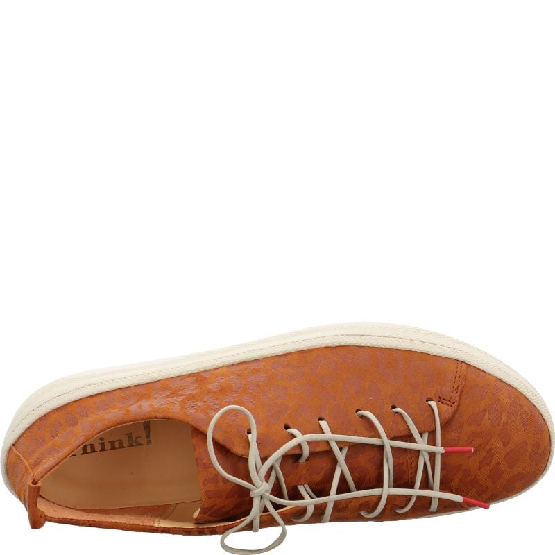 Think! KUMI Damen Sneaker low - Material: Leder in Braun