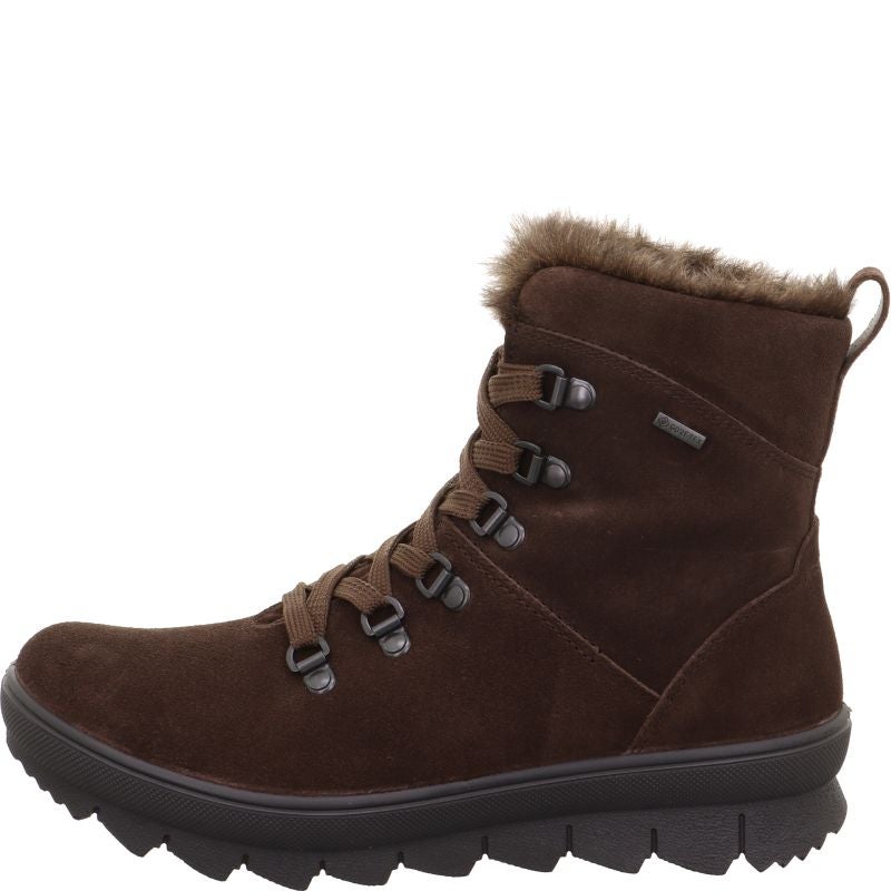 Legero NOVARA Damen Schnürboots - Material: Leder in Braun