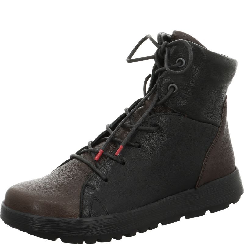 Think! COMODA Damen Stiefelette - Material: Leder in Grau