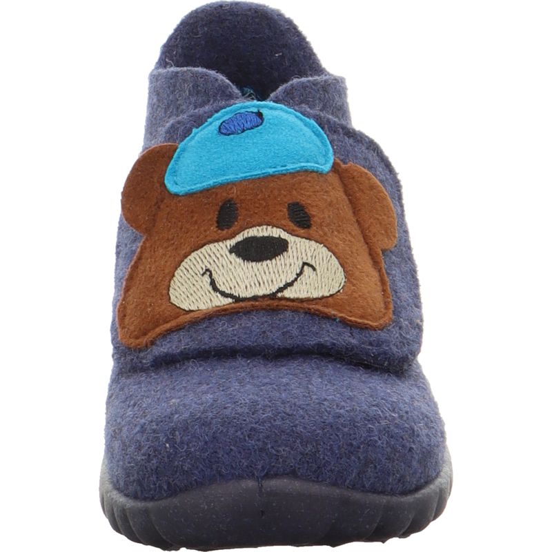Superfit HAPPY Jungen Hausschuh - Material: Textil in Blau