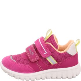 Superfit SPORT7 MINI Sneaker low - Material: Leder/Sonstiges Material/Textil in Pink