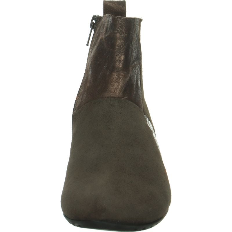 Think GRACE Woman Ankle boot - Material: Leather in Grey