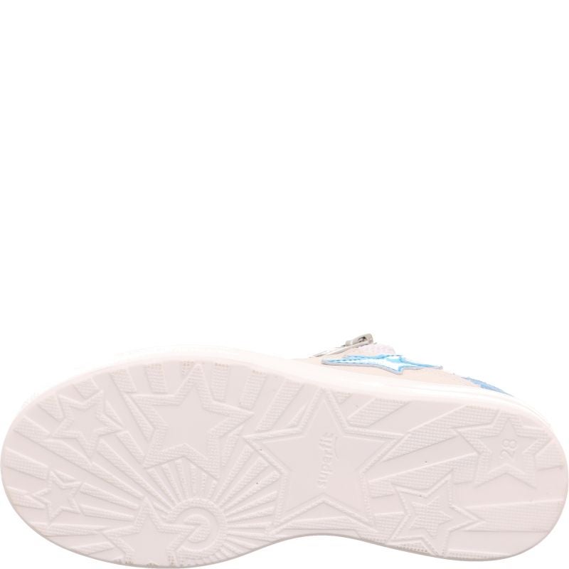 Superfit STELLA Mädchen Sneaker low - Material: Leder/Sonstiges Material/Textil in Blau