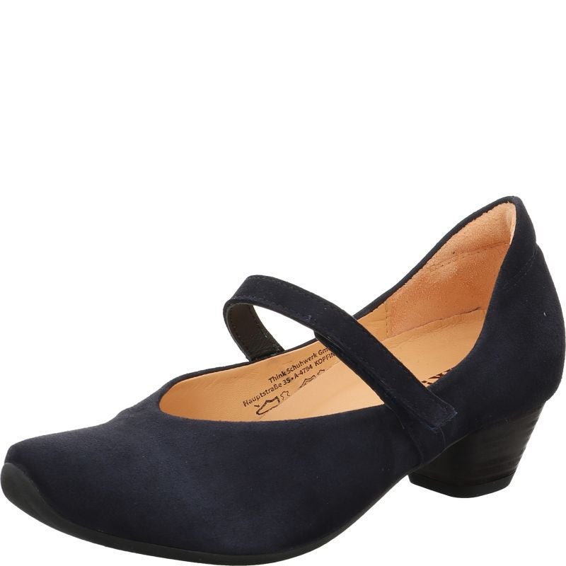 Think AIDA DAMEN Woman  - Material: Leather in Blue