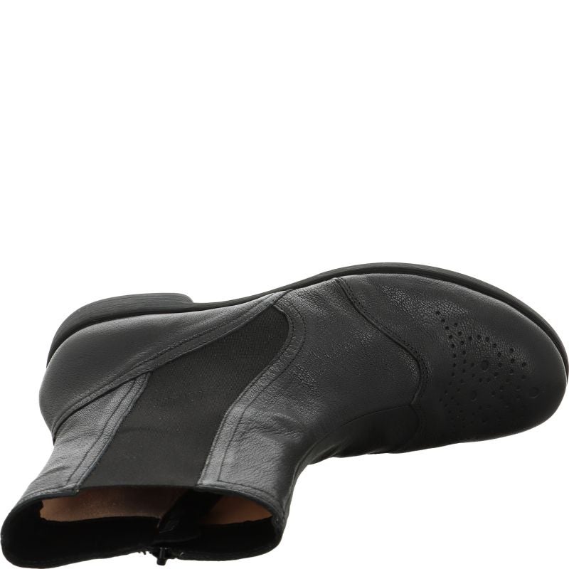 Think AGRAT Woman Ankle boot - Material: Leather in Black