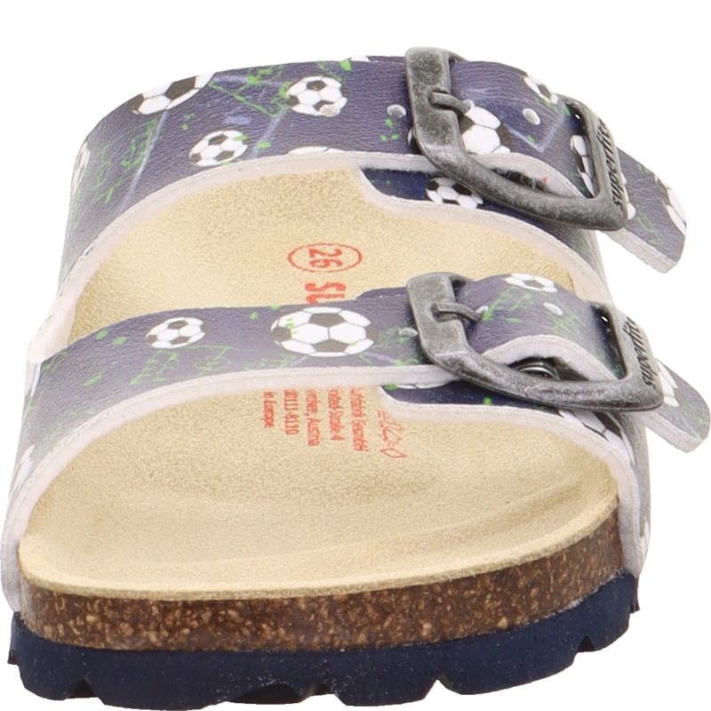 Superfit FUSSBETTPANTOFFEL Jungen Pantoffel - Material: Sonstiges Material in Blau