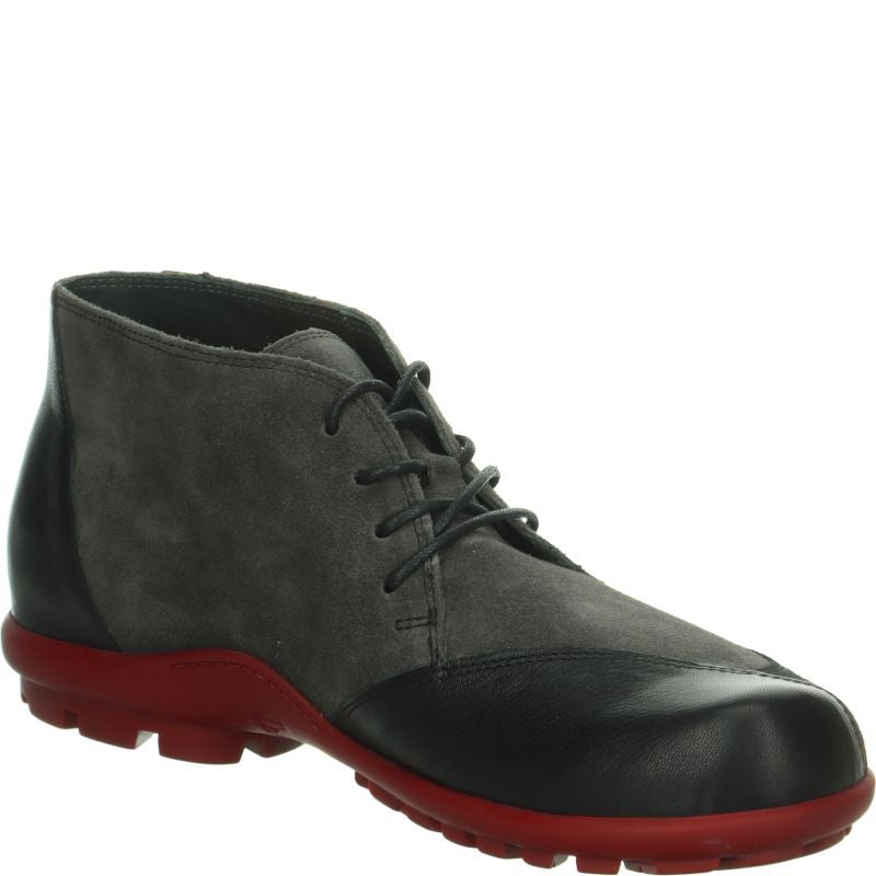 Think! KONG Herren Ankle Boots - Material: Leder in Grau