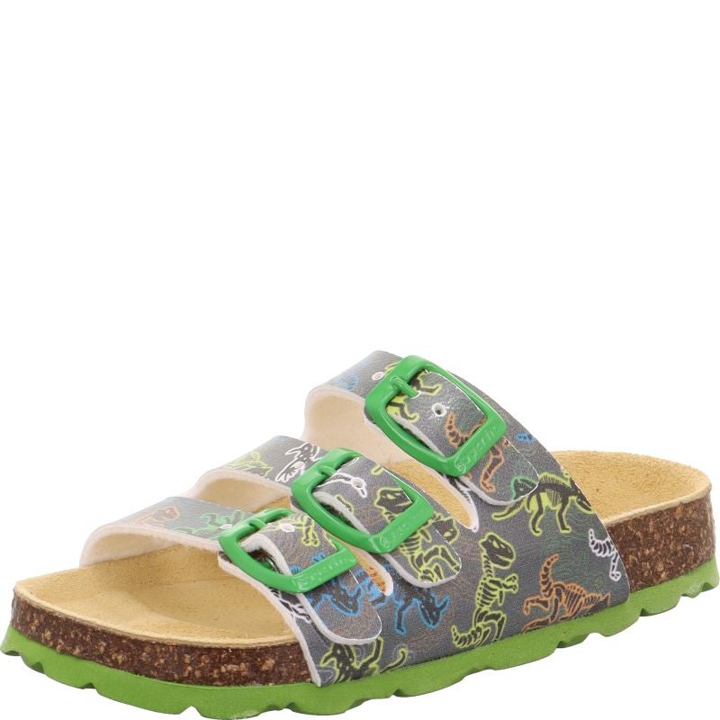 Superfit FUSSBETTPANTOFFEL Boys Slipper - Material: Sonstiges Material in Grey