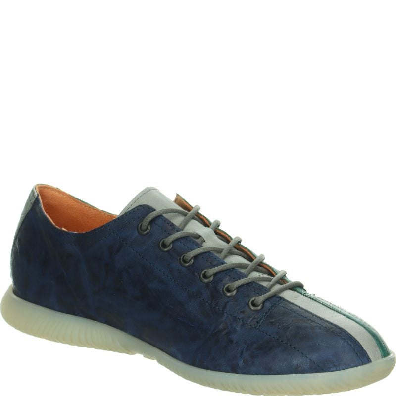 Think HAUKI HERREN Men Sneakers low - Material: Leather in Blue