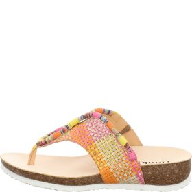 Think! JULIA Damen Pantolette - Material: Leder in Mehrfarbig