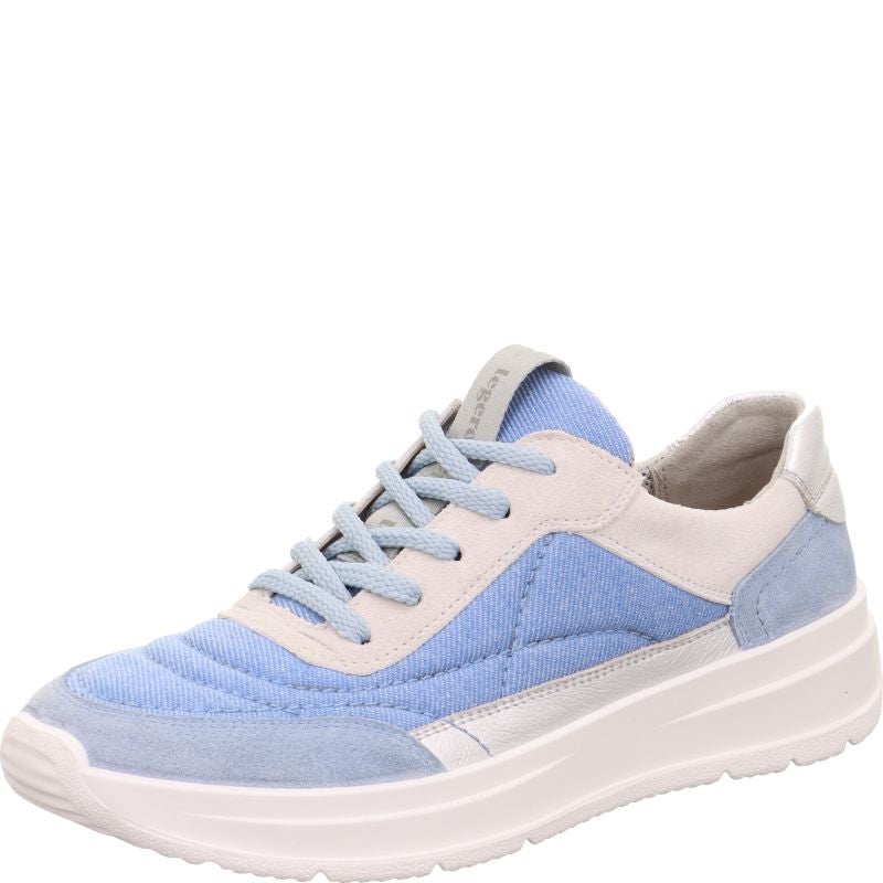 Legero SPRINTER Damen Sneaker low - Material: Leder/Textil in Blau
