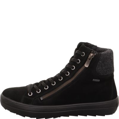 Legero MIRA Damen Sneaker high - Material: Leder in Schwarz