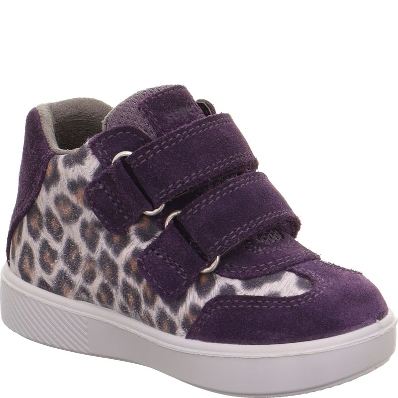 Superfit SUPIES Mädchen Sneaker high - Material: Leder/Textil in Mehrfarbig