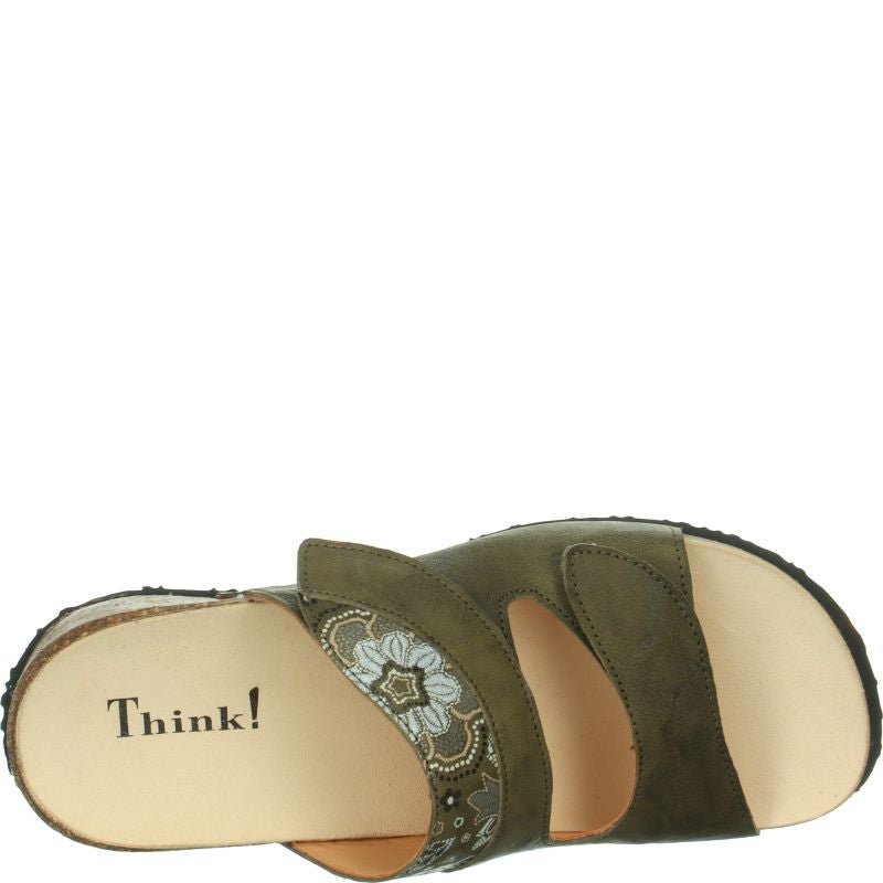 Think MIZZI DAMEN  - Material: Leather in Green