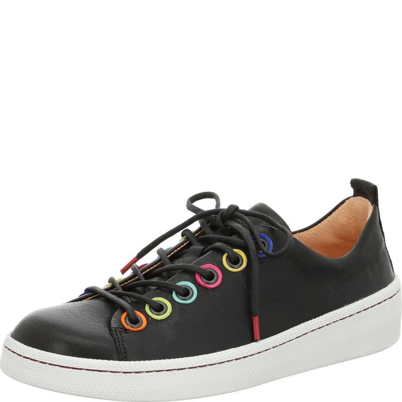 Think KUMI Woman Sneakers low - Material: Leather in Black