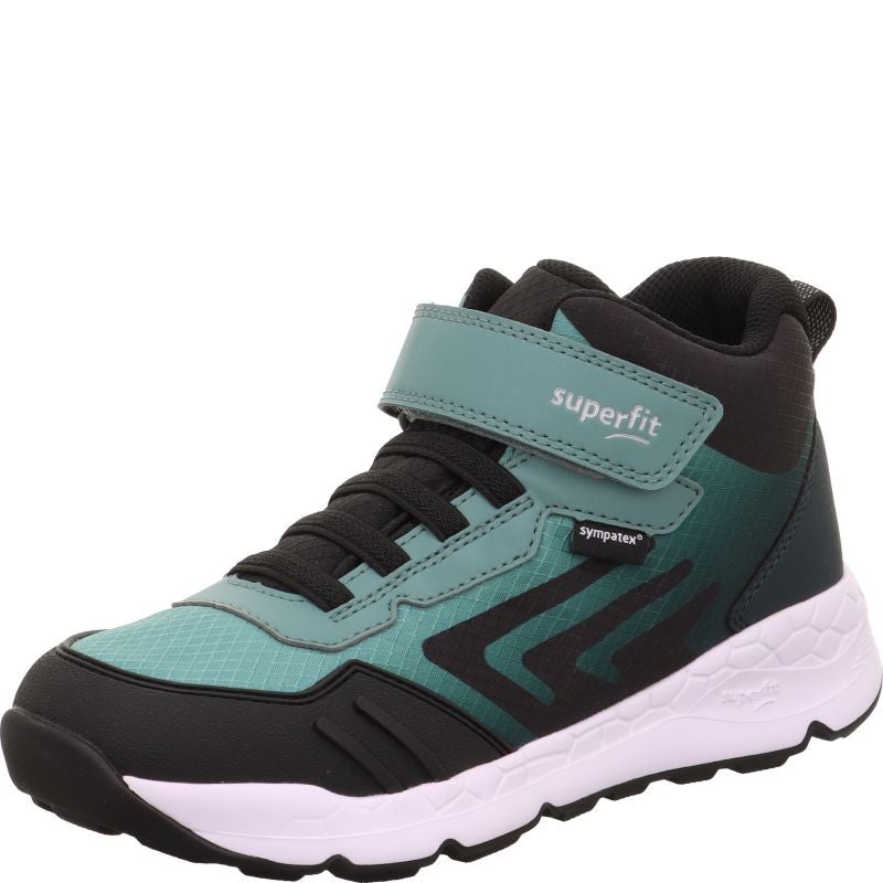 Superfit FREE RIDE Unisex | Jungen Sneaker high - Material: Textil/Sonstiges Material in Grün