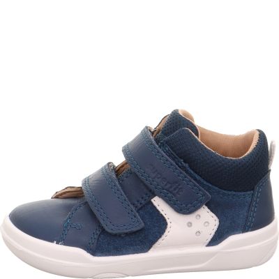 Superfit SUPERFREE Boys Sneakers low - Material: Leather/Textil in Blue