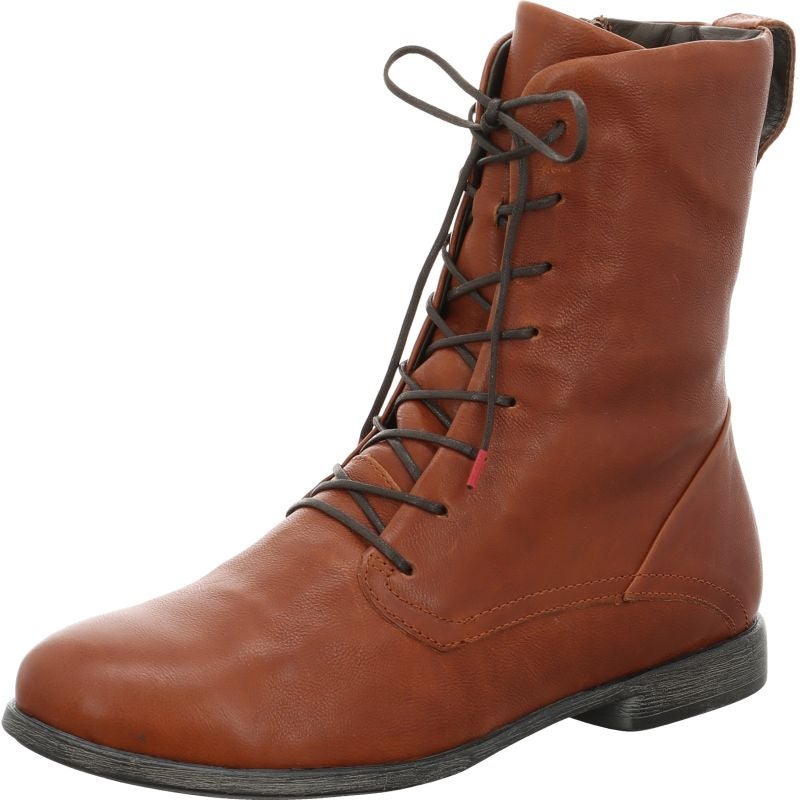 Think AGRAT Woman Ankle boot - Material: Leather in Brown