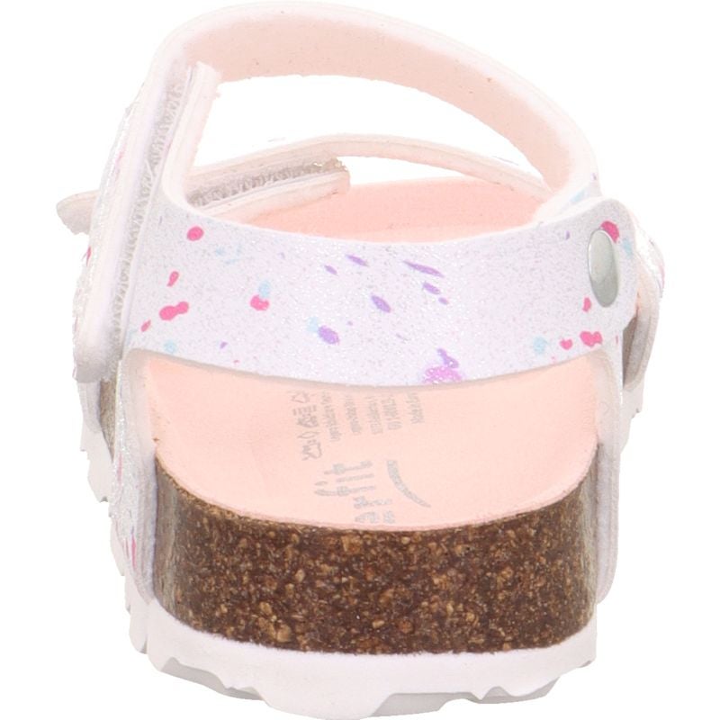 Superfit FUSSBETTPANTOFFEL Girls Sandal - Material: Sonstiges Material in White