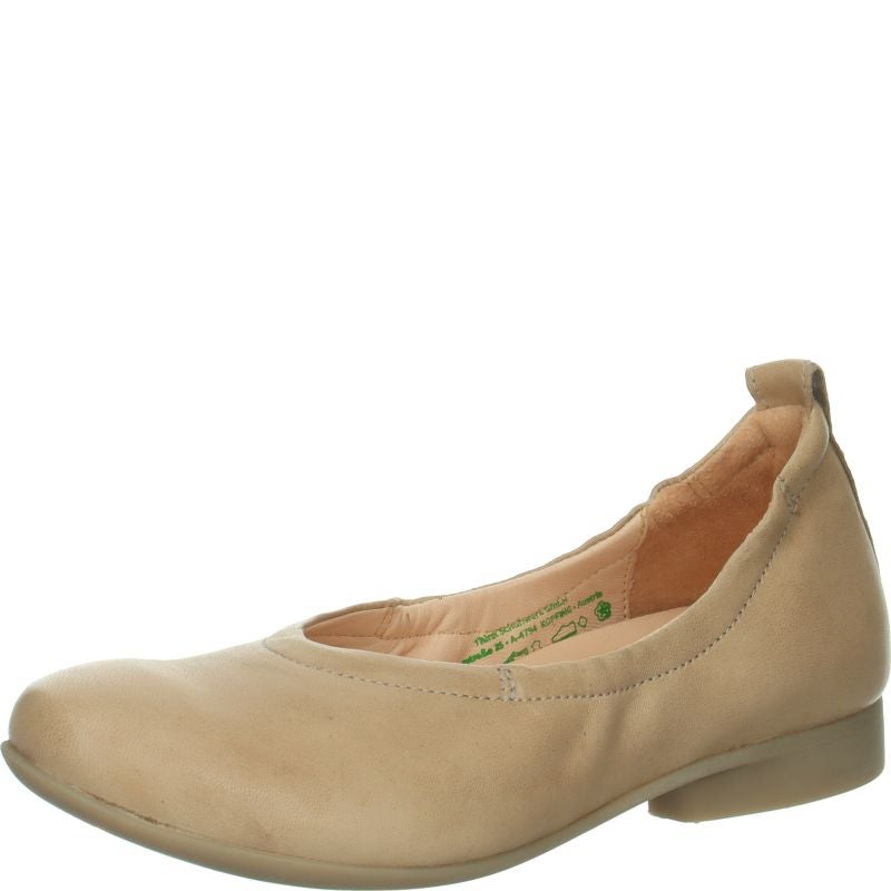 Think GUAD2 Woman Ballerina - Material: Leather in Beige