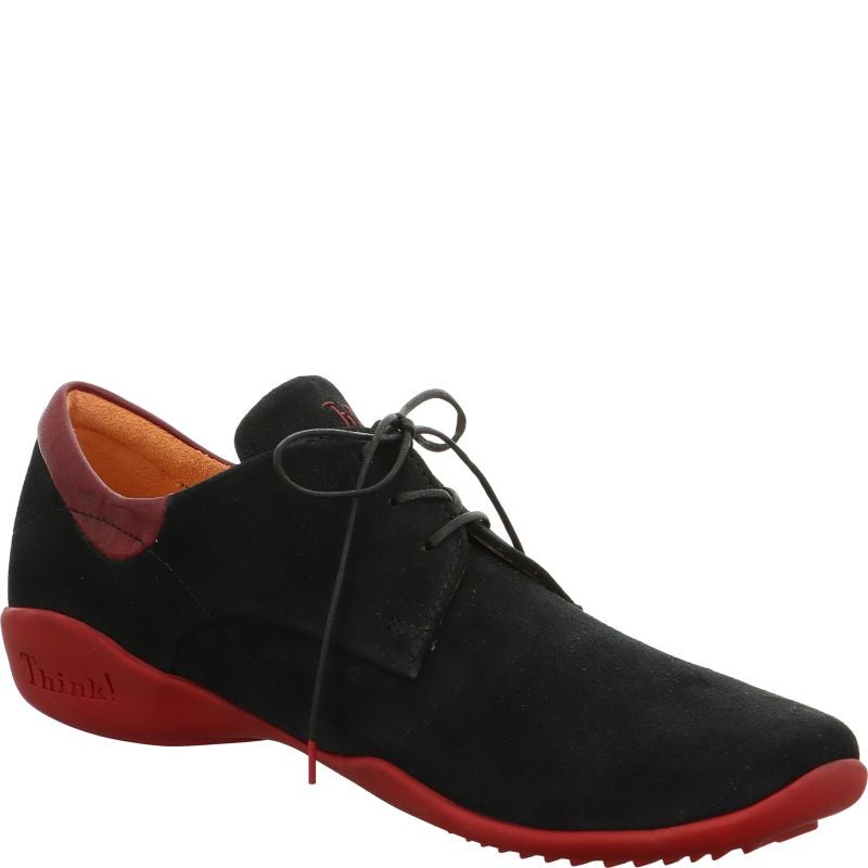 Think STONE HERREN Men Lace up shoe - Material: Leather in Black