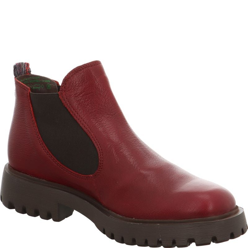Think TRENTO Chelsea boot - Material: Leather in Red