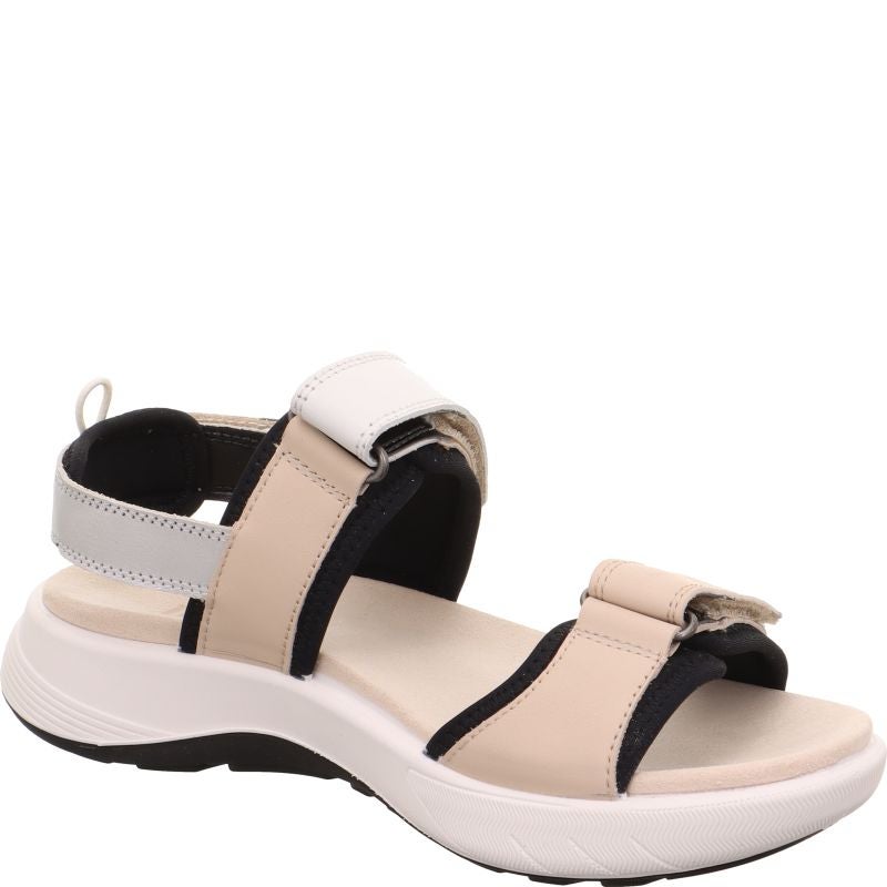Legero SIRIS 2.0 Damen Sandale - Material: Leder/Textil in Beige