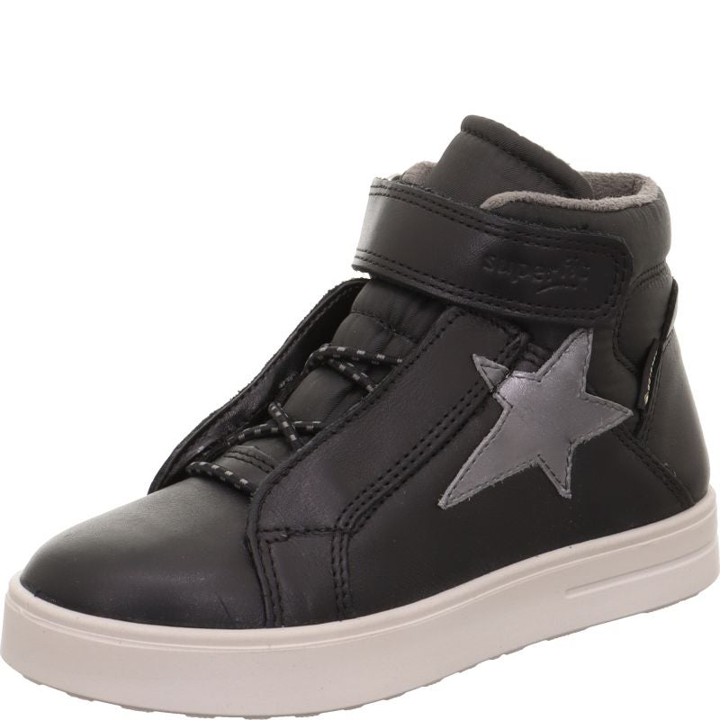 Superfit STELLA Mädchen Sneaker high - Material: Leder/Sonstiges Material/Textil in Schwarz