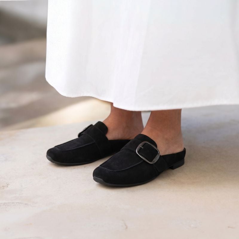 Think! GAUDI Damen Pantolette - Material: Leder in Schwarz